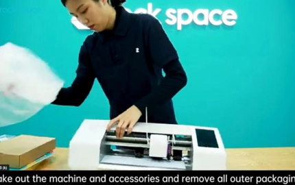 Vidéo d'opération pour l'espace de roche traceur intelligent de coupe de film ZC1