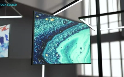 Film arrière splendide de l'espace rock (nouveaux modèles)