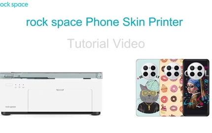 Comment utiliser une imprimante de peau de téléphone de l'espace de roche