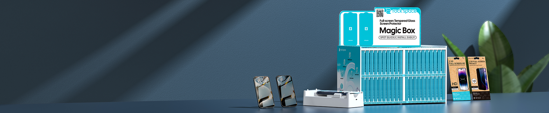 Protection d'écran en verre trempé espace rock