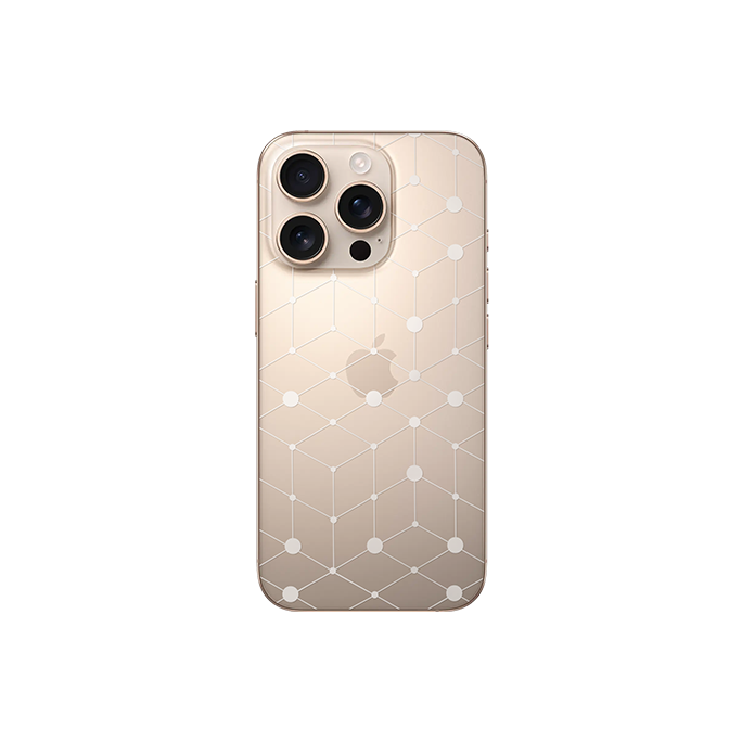 Film arrière géométrique translucide